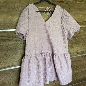 Hudson North Lilac Babydoll Dress - Size XL